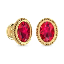 PC Jeweller Thorn 18k Gold Earrings for Women-image-46