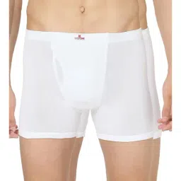 UnderJeans by Spykar White Trunks - Pack of 2-image-13