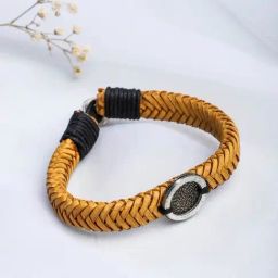 Fabindia Brown Leather Rakhi-image-124