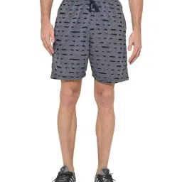 Vimal Jonney Blue Self Design Shorts-picture-21