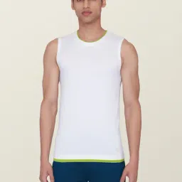 XYXX White High Moisture Absorbing Gym Vest-44