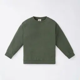 Ed-a-Mamma Kids Green Cotton Regular Fit Full Sleeves Sweatshirt-image-58