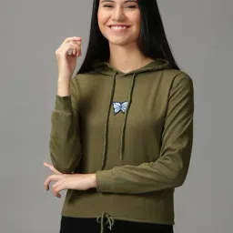 SHOWOFF Olive Cotton Hoodie-picture-18