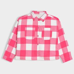 MiArcus Girls Gingham Checks Opaque Checked Casual Shirt-image-92