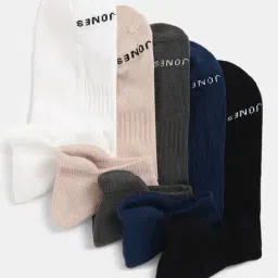 Jack & Jones Multicolor Blend Textured Socks Pack of 5-image-72