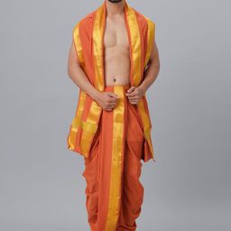 Ramraj Men Traditional Panchakacham with Angavastram-picture-45