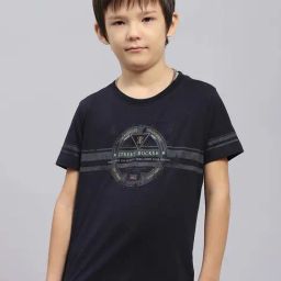 Monte Carlo Kids Navy Printed Regular Fit T-Shirt-image-17
