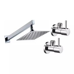 Fastgear Turbo Faucet Set with Shower Stainless Steel Chrome Finish Silver, FG197 ( Pack of 3)-image-96