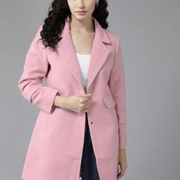 The Roadster Lifestyle Co. Notched Lapel Collar Longline Open Front Jacket-14
