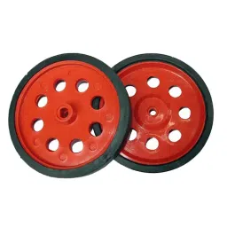 TECHDELIVERS Wheels Width 20 mm, Diameter 70 mm, Shaft compatible with BO Motor (Pack of 4) image 1
