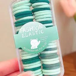 Radhya Accessories Women Set Of 60 Solid Finger Sized Hairties-image-62
