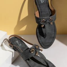 Inc.5 Women's Black Back Strap Sandals-image-8