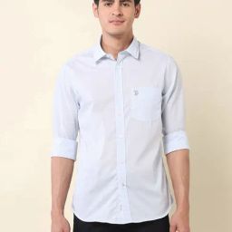 U.S. Polo Assn. Blue Cotton Regular Fit Checks Shirt-picture-21
