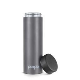 Pexpo Grey Stainless Steel Vacuum Insulated Wide Mouth Water Bottle (500ml)-39
