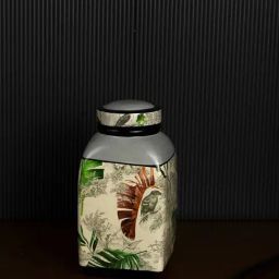 Whispering Homes Ceramic Jar With Lid - Small-image-4