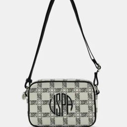 U.S. Polo Assn. Off White Printed Cross Body Bag-3