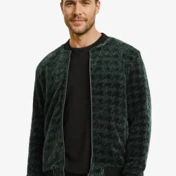 Rare Rabbit Green Regular Fit Textured Jacket-picture-43
