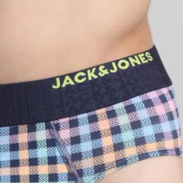 Jack & Jones Multicolored Regular Fit Checks Briefs image 4
