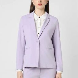 Van Heusen Lilac Regular Fit Blazer-48