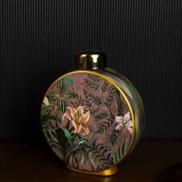 Whispering Homes Floral Ceramic Jar - Small-37