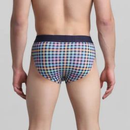 Jack & Jones Multicolored Regular Fit Checks Briefs image 2