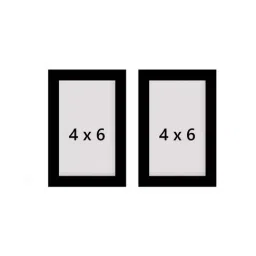 eCraftIndia Memory Wall Collage Photo Frame - Set of 2 Photo Frames for 2 Photos of 4'x6' image 4