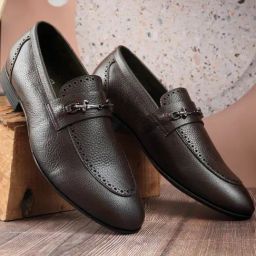 Nico Nerini Men's Brown Formal Loafers-image-96