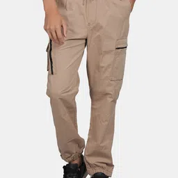 t-base Men Regular Fit Mid-Rise Joggers Trousers-image-6