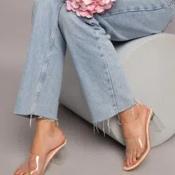 Truffle Collection Women's Nude Casual Sandals-image-95