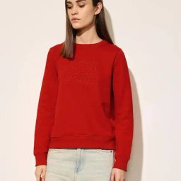 Only Red Regular Fit Embroidered Sweatshirt-75