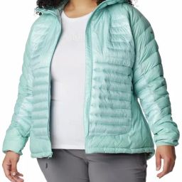 Columbia Blue Hooded Puffer Jacket-picture-47