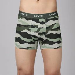 Levi's Green Blended Printed Trunks-image-88