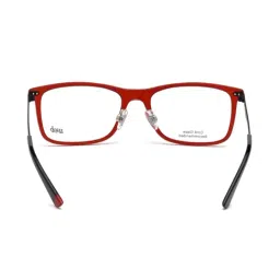 WEB EYEWEAR Red Full Rim Square Frame Designed in Italy image 5