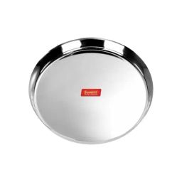Sumeet Silver Stainless Steel Serving Plate-28
