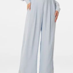Forever New Sky Blue Flared Fit High Rise Pants-image-91