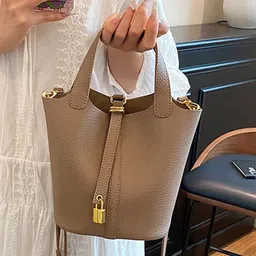CORSICA Women Solid Structured Buckle Detail Handheld Bag-picture-29