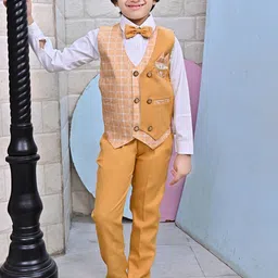 BT DEZINES Boys 3-Piece Checked  Party Suit Set-picture-58