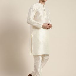 SOJANYA Regular Kurta With Churidar & With Nehru Jacket image 5