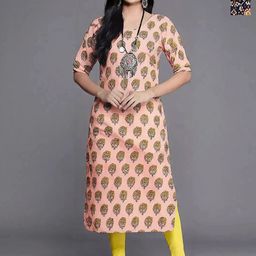 Anouk Rustic Women Pack of 2 Ethnic Motifs Printed Pure Crepe Straight Kurta-75