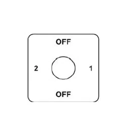 Kaycee AC/DC Rotary Switch Two Way, With Off 90° 40 Amp Single Phase, RPM313B image 2