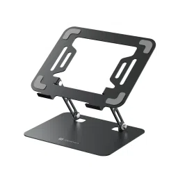 Black Portronics My Buddy K3 Pro Laptop Stand With Height Adjustable-19