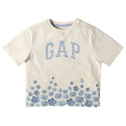 GAP Girls Floral Printed Round Neck Relaxed Fit Tshirt-image-67