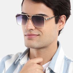 Voyage Unisex Wayfarer Sunglasses with UV Protected Lens 58239MG4168-image-50