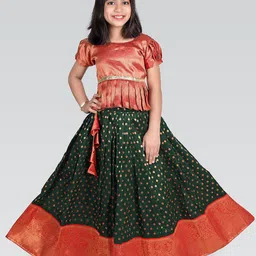 D9 KIDS Girls Ready to Wear Lehenga &-11