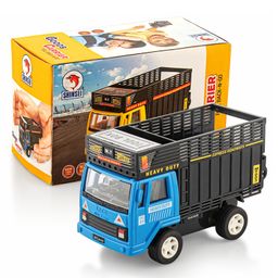 Shinsei Pull back Goods Carrier Truck - Blue-image-12