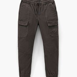Primo Gino Cotton Ankle Length Joggers Pant Solid - Dark Brown-image-29