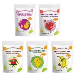 Littlecherrymom's - Pancake Mania Combo - Jowar Mango Ragi Choco Banana Ragi Apple Wheat Amaranth Pineapple Little Millet Strawberry - 175 g Each-picture-19
