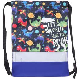 Echo Boomers Dinosaur Print Drawstring Bag  Water-Resistant, Adjustable Straps, Spacious Main Compartment-image-83
