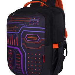 HARISSONS Microchip Black Orange school Backpack for Lightweight Bookbag for Kids,Teens & Students.(Age - 9 to 12 Year - Height 18 Inches)-image-67