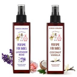 Coco Crush 100% Natural Rose Lavender Baby Perfume, 50ml & Coconut Vanilla Baby Perfume, 50ml Each Pack of 2 (100ml)-image-68